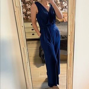 Ronni Nicole Deep Blue dressy Jumpsuit